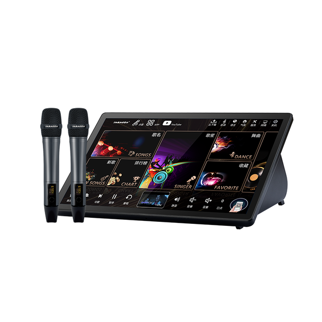 InAndOn 19.5inch 5-in-1 4TB Android Commercial-Grade Karaoke System Cloud Song Ordering YouTube Support Portable Player