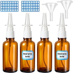Flacon pulvérisateur nasal en verre ambré, boîte d'emballage noire, flacon vide pour médicaments, pompe à brume fine, logo personnalisé, vente en gros, marque VANTUR, Guangdong - Product Image 1