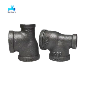 Raccord en T réducteur premium en fonte malléable rainuré et fileté, polyvalent pour le drainage agricole et la <span class=keywords><strong>plomberie</strong></span> de jardin - Product Image 1