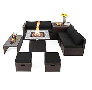 Meubles d'extérieur magnifiques et confortables, tissés en rotin, canapé de loisirs pour cour et balcon - Product Image 1