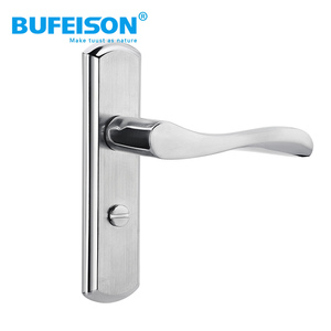 Cerradura de puerta de baño de acero inoxidable con inodoro silencioso sin llave cocina dormitorio aleación de aluminio tipo universal - Product Image 1