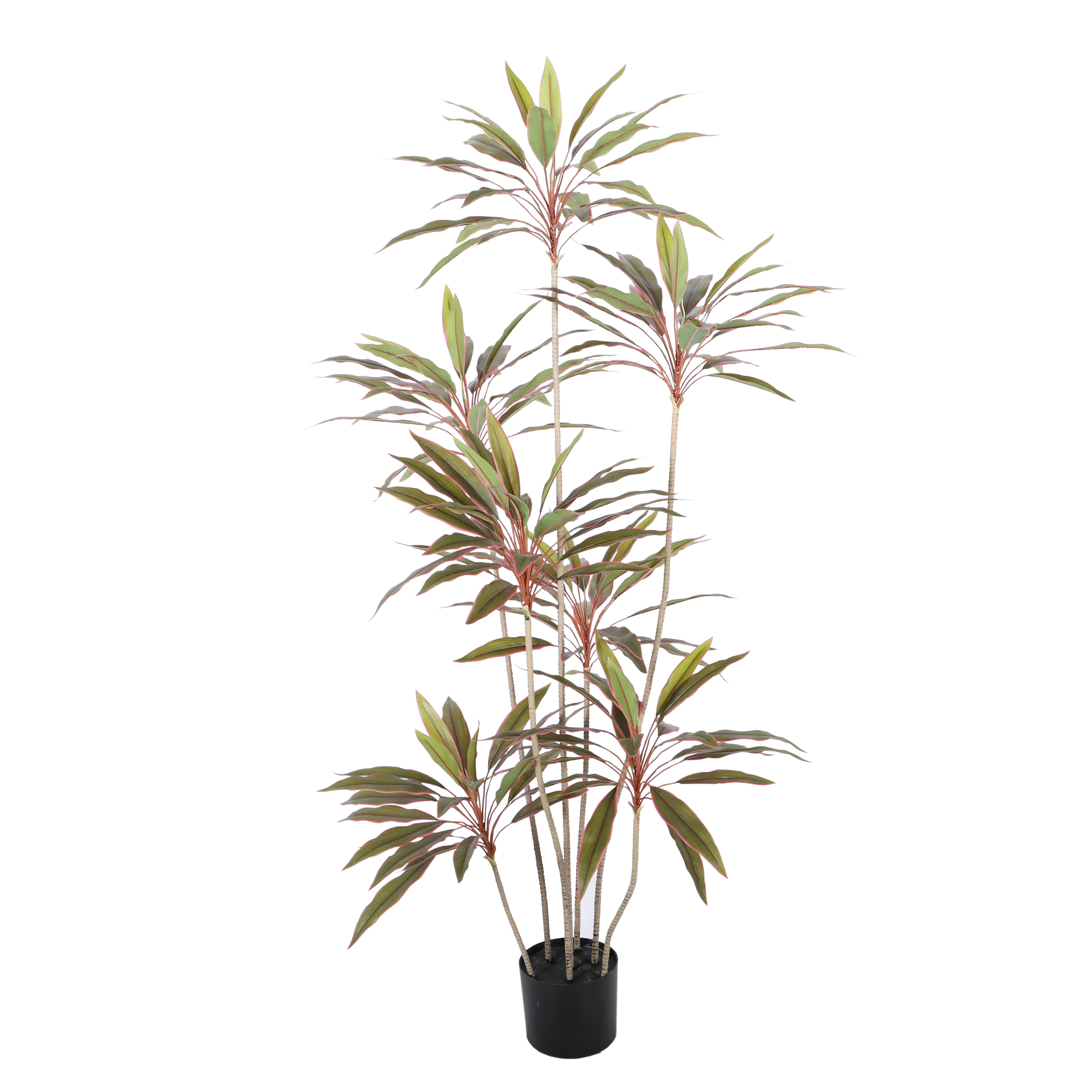 High Simulation Red Bonsai Tropical Indoor Outdoor Dracaena Reflexa Artificial  Plant Artificial Areca Palm Trees| Alibaba.com