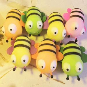 ของเล่นบีบผึ้งน้อยการ์ตูนขนาด 10 ซม. ของเล่นบีบคลายเครียด TPR สำหรับเด็กอายุ 6 ปีขึ้นไป ของขวัญสร้างอารมณ์ดี - Product Image 3