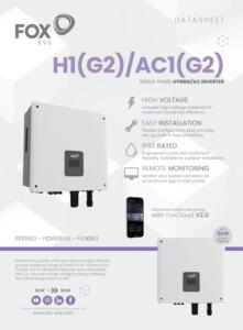Onduleur solaire hybride haute tension monophasé IP65 Fox ESS H1-3.0-<span class=keywords><strong>E</strong></span>-G2~H1-6.0-<span class=keywords><strong>E</strong></span>-G2 3kW 3.7kW 4.6kW 5kW 6kW - Product Image 4