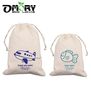 High Quality OMORY Small <b>Canvas</b> <b>Drawstring</b> <b>Bag</b> Cotton Material Machine Washable Pouch for Camping Travel Storage - Product Image 4