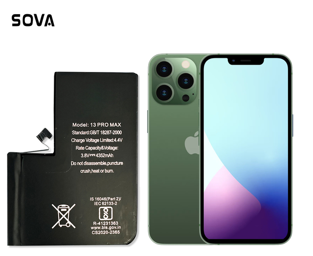 SOVA Factory OEM Phone Battery for iPhone iPhone 13 13 Pro 13 Pro Max 13 Mini Replacement Battery for iPhone Battery