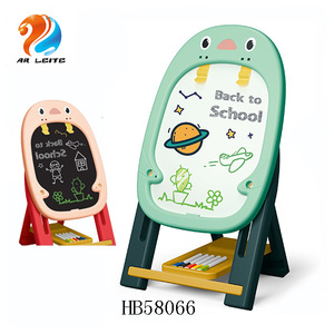 2022ใหม่<span class=keywords><strong>2</strong></span> In 1เด็กการศึกษาที่มีพรสวรรค์จิตรกรสองด้านกระดานวาดภาพของเล่นพลาสติกคณะกรรมการการเขียนสำหรับเด็ก - Product Image 1