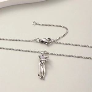 Collana con Ciondolo Coppia Abbracciata alla Moda per Ragazzi e Ragazze, Regalo per Donne e Uomini NA090 - Product Image 6