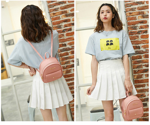 2021 Mini Zaino Delle Donne DELL'UNITÀ di elaborazione di Cuoio del Sacchetto di Spalla Multi-Funzione di Piccolo Bagpack Zaino Della Scuola <span class=keywords><strong>Femminile</strong></span> - Product Image 6