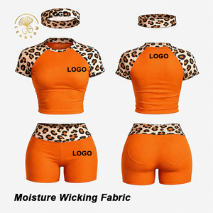 Ensemble <span class=keywords><strong>de</strong></span> vêtements décontractés pour femmes, imprimé léopard personnalisé par le fabricant, respirant, manches raglan, pantalon évasé, ensemble <span class=keywords><strong>de</strong></span> <span class=keywords><strong>2</strong></span> pièces pour femmes - Product Image 2