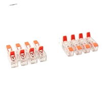 Connecteurs rapides JUNPAI 8P 12V en laiton pour applications électriques, 4 entrées/4 bornes