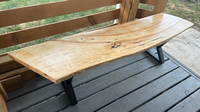 Pieds de table basse avec barre transversale en fer, structure de table extra stable