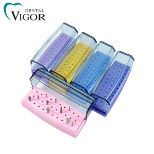 Boîte de rangement Endo pour instruments dentaires colorés à 30 trous pour le traitement des canaux radiculaires, support pour fraises diamantées en carbure RA pour la dentisterie - Product Image 2