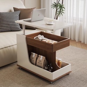 Hiện Đại Màu Đen MDF gỗ hình chữ nhật Bàn cà phê với 2 ngăn lưu trữ lift-top bảng phụ để sử dụng nhà - Product Image 2