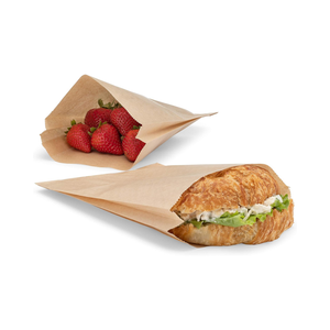 High Grade Waterproof Oil Resistant Fade Proof Kraft Paper Sacks for <b>Baked</b> <b>Goods</b> Desserts Fried Snacks - Product Image 2