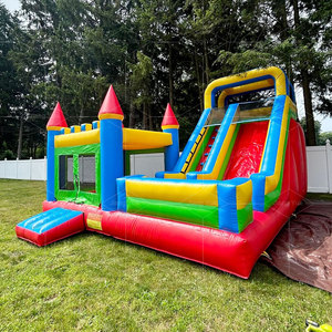 Combo <span class=keywords><strong>de</strong></span> Brincolín con Tobogán Comercial, Brincolín Inflable, Castillo Inflable <span class=keywords><strong>para</strong></span> Niños, Saltador, <span class=keywords><strong>Casa</strong></span> <span class=keywords><strong>de</strong></span> Rebote <span class=keywords><strong>para</strong></span> Fiestas - Product Image 1