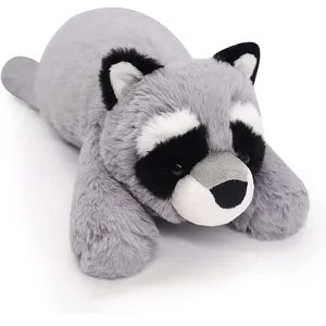 5778 Fluffy Factory Directly Racoon Weighted Anxiety Plush Hugging Pillow Wholesale Custom Stuffed Plush Animals Plush Toy