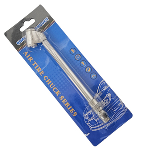 Manómetro inflador de neumáticos tipo lápiz de doble cabezal con conector de cola de rata y boquilla de aire NPT hembra de alta resistencia - Product Image 3