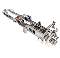 Ligne de production de découpe de portes à haute efficacité, machines pour le travail du bois, ligne de traitement des produits en bois