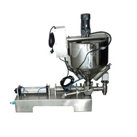 Machine de remplissage semi-automatique pour sac en verre, trémie chauffante pour huile de baume à gelée de pétrole, beurre d'arachide, cire, graisse, miel