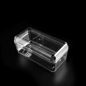 Atacado Food Grade <span class=keywords><strong>PET</strong></span> Crystal <span class=keywords><strong>Container</strong></span> para Retângulo Claro Doce Padaria Mousse Bolo Hard Box Chocolate Biscuit Boxes - Product Image 2