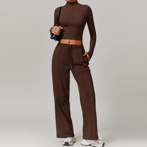 Conjunto Deportivo de 2 Piezas <span class=keywords><strong>para</strong></span> Mujer, Tallas Grandes, Five <span class=keywords><strong>Star</strong></span> Fit, Color Sólido, Secado Rápido, Transpirable, <span class=keywords><strong>El</strong></span>ástico en 4 Direcciones, Spandex/Nailon - Product Image 6