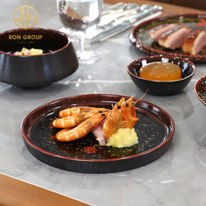 Assiette Ronde Moderne en Céramique 9/10 Pouces pour Sushi, Steak, Dîner, Traiteur, Hôtel, Restaurant, Vaisselle Commerciale - Product Image 1