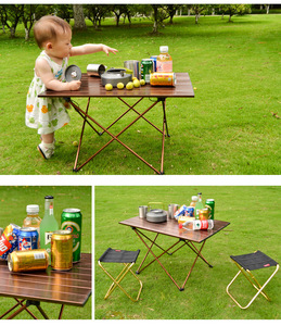 <b>Portable</b> Outdoor Aluminum Folding <b>Table</b> Suitable for Multiple Scenarios Everyday Picnic and Garden Party Folding <b>Table</b> Modern - Product Image 3
