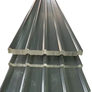 Hoja de techo de hierro galvanizado de color prepintado Placa de acero corrugado Gi de aluminio de zinc Hoja de techo de metal certificada JIS CE