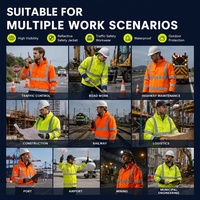 Veste de travail haute visibilité personnalisée avec logo, veste bomber pour soudeurs, mécaniciens, mineurs, construction, vêtements de travail réfléchissants