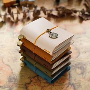 Promotional Traveler's Notebook with 2 Refills <b>Mini</b> Edition Handmade Loose-leaf Notepad Cowhide Pocket Diary Dowling Paper - Product Image 1