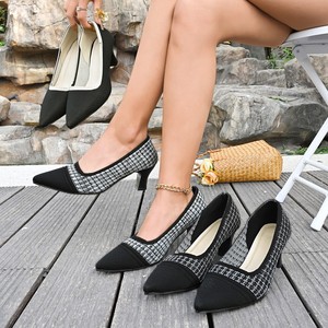 <b>Summer</b> Style Color-Blocked Mid-Heel <b>Flats</b> New Large Size Shallow Mouth Fly-Knit Breathable Professional <b>Flats</b> for Women - Product Image 4