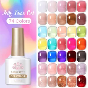 Sinh Ra Khá Thấp Moq Creat Thương Hiệu Riêng Bạn Jelly Gel Khỏa Thân Sơn Móng Tay 74 Màu Sắc Mờ Bán Vĩnh Viễn Gel Vecni Cho Móng Tay