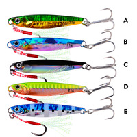 Leurre phosphorescent de type poisson nageur, tête plombée, appât artificiel idéal pour la pêche à la turlutte, 7/10/14/17/21g