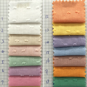 100% कपास धारीदार पोल्का डॉट jacquard कपड़े के लिए महिलाओं की शर्ट कपड़े और बच्चों के पहनने - Product Image 4