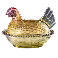 Bocaux en verre émaillé style ferme pour la maison, jolis pots de rangement pour sucre, bonbons, snacks et bougies, vente en gros