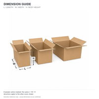 Boîte d'emballage en carton ondulé kraft sur mesure, longue, pour l'e-commerce, le déménagement, l'exportation, le stockage et la livraison