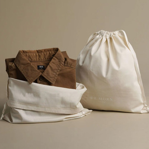 Bolsa de Almacenamiento con Cordón de Algodón Muselina Biodegradable, Impresa con Logotipo Personalizado, Color Personalizado, Impresión Flexográfica - Product Image 6
