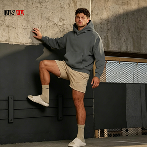 Custom Heavy Weight 500 Gsm Drop Shoulder Hoodies <strong>Men</strong> Sweatshirt High Quality Fleece Cotton Oversized Pullover <strong>Hoodie</strong> <strong>Men</strong> - Product Image 3