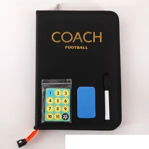 Actearlier New Soccer Coaching Board Coaches Clipboard Tactical Magnetic Board Kit With Dry Erase Marker Pen And Zipper Bag