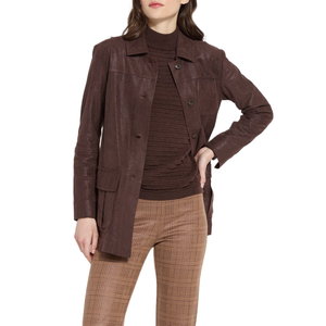 Manteau <span class=keywords><strong>femme</strong></span> automne et hiver nouveau cardigan à revers en daim veste à la mode <span class=keywords><strong>femme</strong></span> manteau à manches longues couleur unie veste OEM - Product Image 2