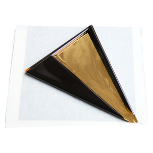 ทองคำเปลวเทียมสีดำทอง ขนาด 13*13.5 ซม. สำหรับตกแต่งเฟอร์นิเจอร์ ทำเล็บ งานศิลปะ งานฝีมือ ปิดทอง ทองคำเปลวไต้หวัน - Product Image 4