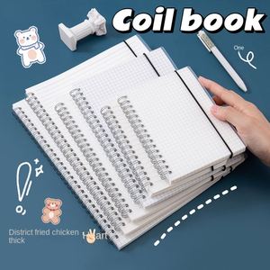 สมุดโน้ตแบบสันห่วงพลาสติกใส ขนาด A5 ลายพิมพ์ พร้อมปกพลาสติก - Product Image 2