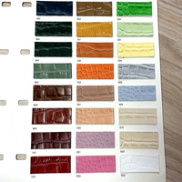 Cuir synthétique PU gaufré effet peau de crocodile pour sacs à main, chaussures, sacs, carnets imperméables, cuir recyclé