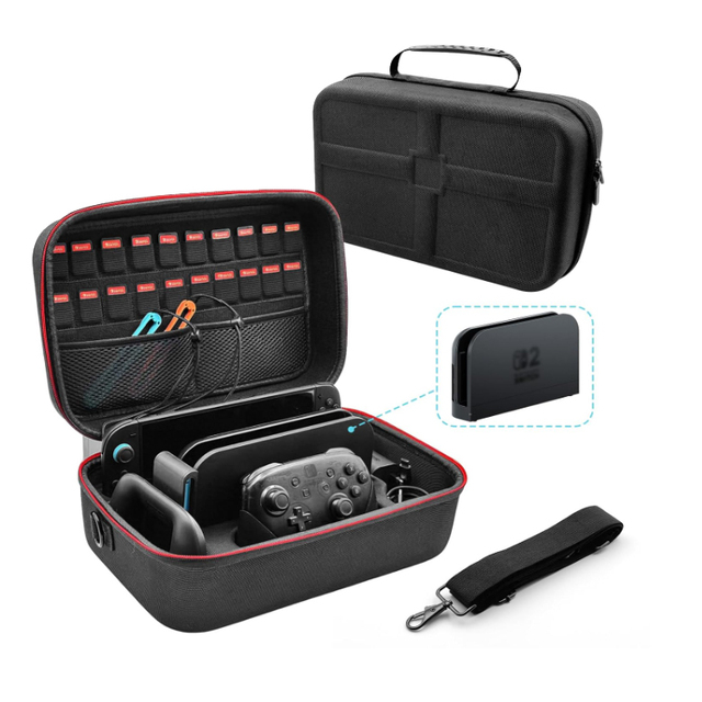 Protective Waterproof EVA Material Nintendo Switch 2 Custom Travel Case for Gaming-Durable & Stylish