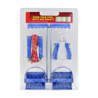 Set de Entrenamiento Físico de 3 Piezas, Material de Acero, PVC y PP, Cuerda de Tracción Multifuncional, Equipo de Ejercicio para Gimnasio en Casa