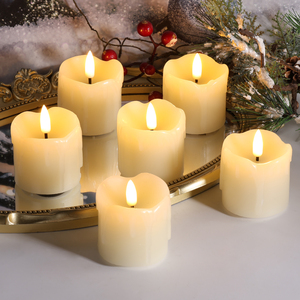 Flameless điện tử trà ánh sáng nến nhỏ Kem Trắng dẫn đèn lâu dài Pin hoạt động khói miễn phí bên giáng sinh - Product Image 1