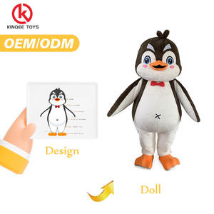 Kinqee inflable pingüino mascota disfraz MOQ es 1 Uds dibujos animados Animal Cosplay Halloween Navidad para mascota adulta - Product Image 1