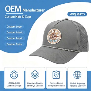Gorra de béisbol impermeable de malla con visera plana, gorra deportiva de nailon de 5 paneles, gorras y sombreros tipo trucker para campamento - Product Image 1