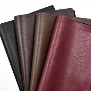 थोक कारखाने ए/डब्ल्यू सिंथेटिक चमड़े के कपड़े/जैकेट/पैंट के लिए कृत्रिम विंटेज पु चमड़े के कपड़े - Product Image 4